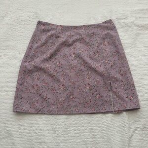 SHEIN purple floral skirt